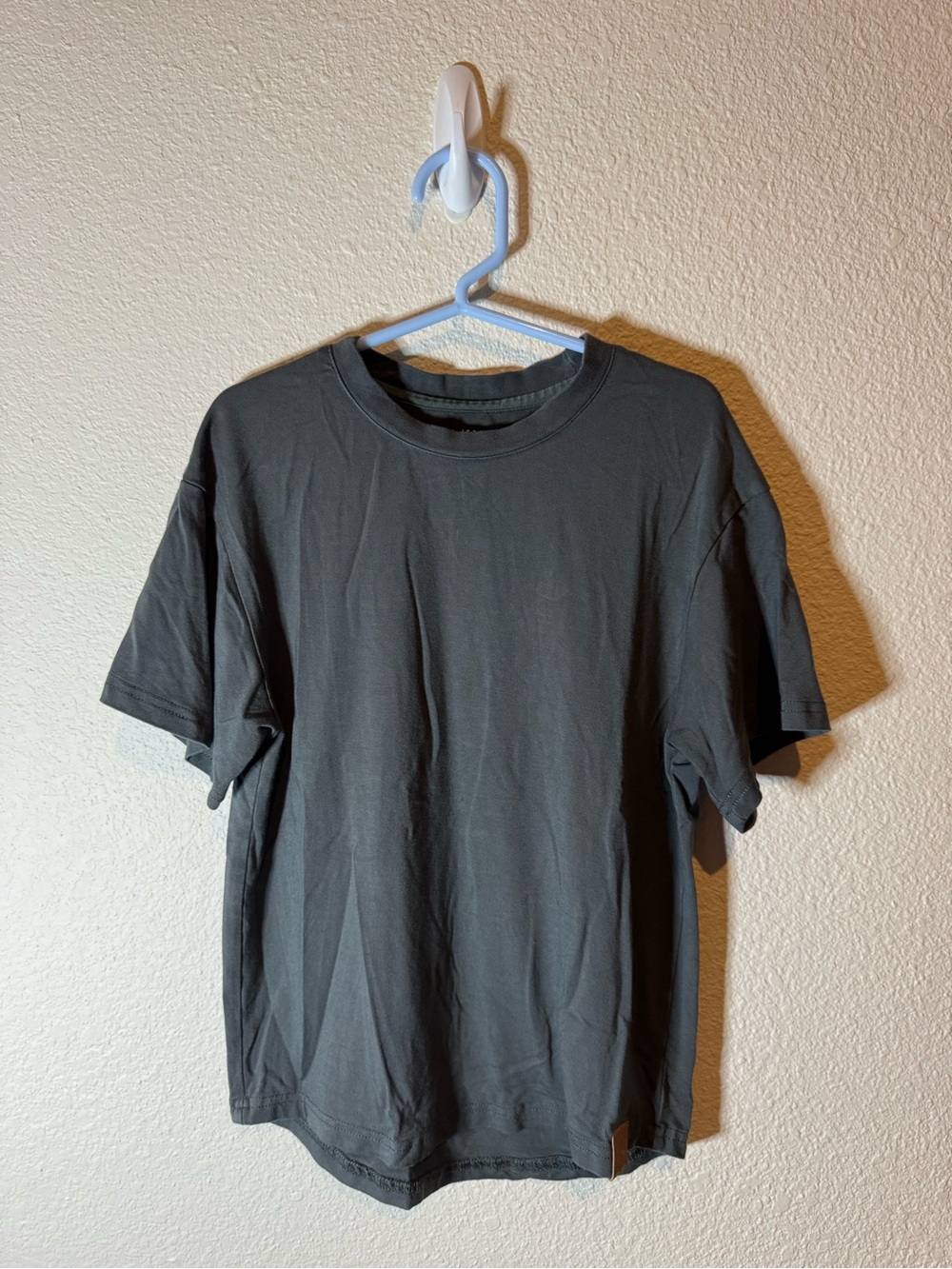 Kids Crew Neck Short Sleeve T-Shirt - Charcoal Gray